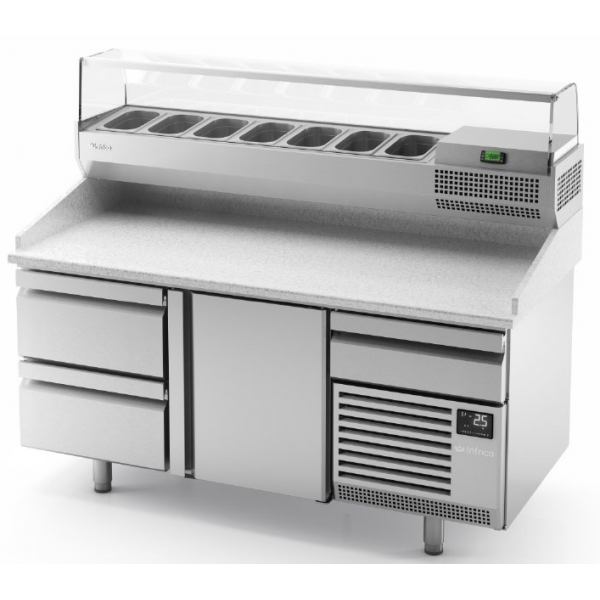 Mesa refrigerada para pizza Infrico MP 1740 CN Mesa refrigerada para pizza Infrico MP 1740 CN